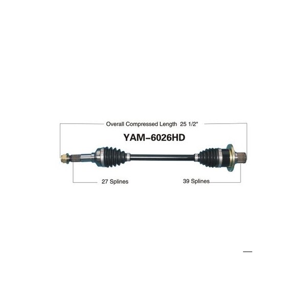 Wide Open Heavy Duty CV Axle for YAM HD REAR L/R YXR700F RHINO YAM-6026HD - main